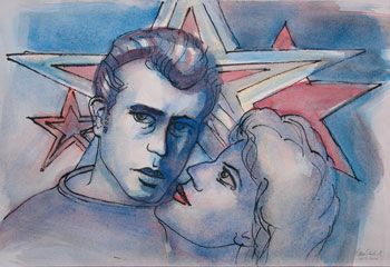 Illustration Sternstunden mit James Dean